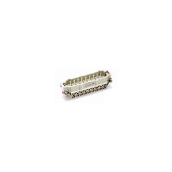 Insert HVE, Raccordement à vis, femelle, 18 pin, 16A, Polycarbonate, 24B 